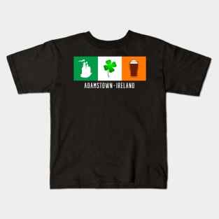 Adamstown Ireland, Gaelic - Irish Flag Kids T-Shirt